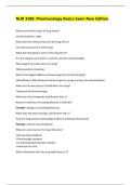 NUR 3180&colon; Pharmacology Basics Exam New Edition 