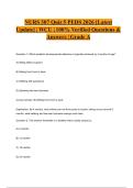 NURS 307 Quiz 5 PEDS 2026 &lbrack;Latest Update&rsqb; &vert; WCU &vert; 100&percnt; Verified Questions & Answers &vert; Grade A