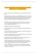  LA BAIL BONDS NEW EXAM QUESTIONS AND CORRECT ANSWERS FOR TOP PERFORMANCE
