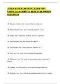 ALEKS MATH PLACEMENT EXAM TEST PAPER 2026 UPDATED TEST BANK SOLVED QUESTIONS&period;