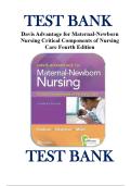 Test Bank for Maternal-Newborn Nursing&colon; The Critical Components of Nursing Care&comma; 4th Edition&comma; Roberta Durham&comma; Linda Chapman ISBN 9781719645737 Chapter 1-19 &vert; Complete Guide A&plus;