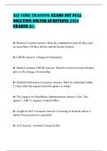 ALF CORE TRAINING EXAMS SET FULL SOLUTION SOLVED QUESTIONS 2026 GRADED A&plus;&period;