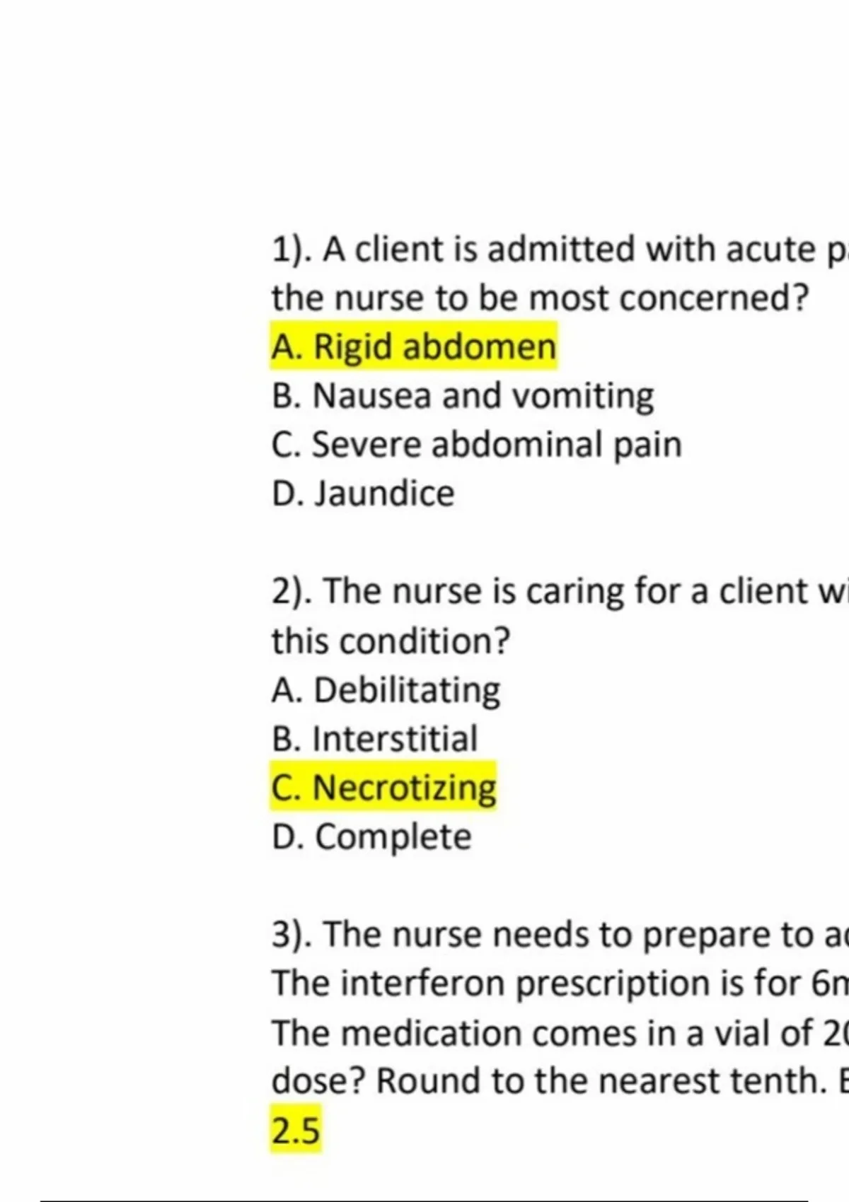 NSG 223 Med surg 2 exam 2 | Actual Q&A | 100& Correct | A Grade ...