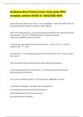 Guidewire Best Practices Exam study guide With complete solution RATED A&plus; 2025&sol;2026 NEW