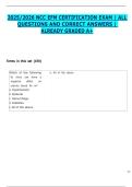 2025-2026 NCC EFM CERTIFICATION EXAM