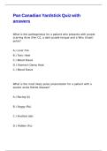 Pan Canadian Yardstick Quiz with answers&comma;