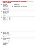 Vascular Ultrasound Final Exam QUESTIONS WITH ANSWERS&comma;