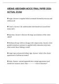 ARDMS ABDOMEN MOCK FINAL PAPER 2026 ACTUAL EXAM