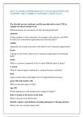 WGU ANATOMY AND PHYSIOLOGY 1 EXAM &vert; QUESTIONS AND  ANSWERS &vert; 100&percnt; CORRECT ANSWERS &vert; LATEST EXAM 