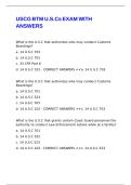 USCG BTM U&period;S&period;Cs EXAM WITH ANSWERS
