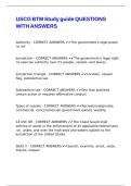 USCG BTM STUDY GUIDE QUESTIONS WITH ANSWERS