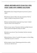 ARDMS ABDOMEN MOCK EXAM Q&A 2026 STUDY GUIDE WITH VERIFIED SOLUTIONS