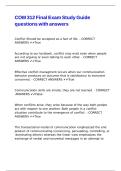 COM 312 Final Exam Study Guide questions with answers&comma;