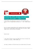 2025-2026 WELLCARE ACT MASTERY EXAM QUESTIONS WITH CORRECT ANSWERS