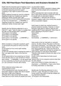 COL 103 Final Exam Test Questions and Answers Graded A&plus;