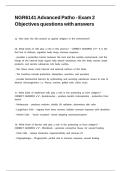 NGR6141 Advanced Patho - Exam 2 Objectives questions with answers