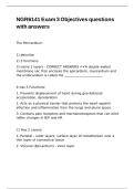 NGR6141 Exam 3 Objectives questions with answers