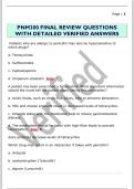 PNM300 FINAL REVIEW QUESTIONS  WITH DETAILED VERIFIED ANSWERS