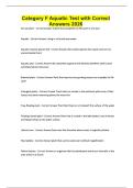 Category F Aquatic Test with Correct Answers 2026