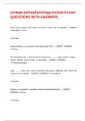 portage pathophysiology module 5 exam QUESTIONS WITH ANSWERS&comma;