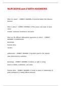 NUR 3029 Exam 2 WITH ANSWERS