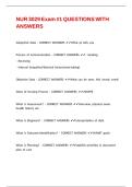 NUR 3029 Exam -1 QUESTIONS WITH ANSWERS