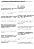 CUI Test Out Option Questions and Answers
