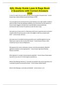 QAL Study Guide Laws & Regs Book 2 Questions with Correct Answers 2026