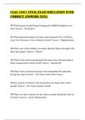 CLAS 150C1 FINAL EXAM SIMULATION WITH CORRECT ANSWERS 2026&period;