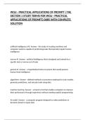 WGU - PRACTICAL APPLICATIONS OF PROMPT &lpar; THE SECTION 1 STUDY TERMS FOR WGU - PRACTICAL APPLICATIONS OF PROMPT&rpar; D685 WITH COMPLETE SOLUTION