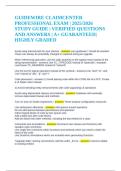 GUIDEWIRE CLAIMCENTER PROFESSIONAL EXAM &vert; 2025&sol;2026 STUDY GUIDE &vert; VERIFIED QUESTIONS AND ANSWERS &vert; A&plus; GUARANTEED&vert;HIGHLY GRADED 