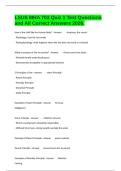 LSUS MHA 703 Quiz 1 Test Questions and All Correct Answers 2026&period;