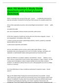 MHA 703 Module 4 Study Guide Questions with Actual Answers 2025&sol;2026&period;