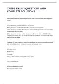 TREBS EXAM 3 QUESTIONS WITH COMPLETE SOLUTIONS