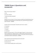TREBS Exam 4 Questions and Answers