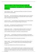 Quiz 6 MHA 703 Final Exam with All Correct Answers Graded A&plus; 2025&sol;2026 Edition&period;