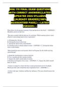 NSG 170 FINAL EXAM QUESTIONS WITH CORRECT ANSWERS&vert;&vert;LATEST UPDATED 2026 SYLLABUS &vert;&vert;ALREADY GRADED&vert;&vert;100&percnt; GUARANTEED PASS&vert;&vert;<<LATEST VERSION>>