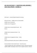 ASU SHS 402 EXAM 1 &vert; QUESTIONS AND ANSWERS &vert; 2025&sol;2026 UPDATE &vert; SCORED A&plus;