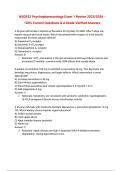 NSG552 Psychopharmacology Exam 1 Review 2025&sol;2026 - 100&percnt; Correct Questions & A Grade Verified Answers