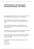 HMD 440 FINAL EXAM &vert; 2025&sol;2026 UPDATE &vert; QUESTIONS AND ANSWERS &vert; 100&percnt; CORRECT&excl;&excl;