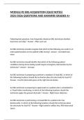 MODULE &num;2 EKG ACQUISITION &lpar;QUIZ NOTES&rpar; 2025&sol;2026 QUESTIONS AND ANSWERS GRADED A&plus;