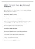 CDCA Prometric Exam Questions and Answers
