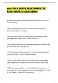 D664 EXAM SCRIPT EXAMINATION TEST FINAL PAPER 2026 GRADED A&plus;&period;