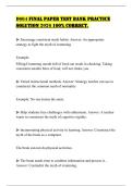 D664 FINAL PAPER TEST BANK PRACTICE SOLUTION 2026 100&percnt; CORRECT&period;