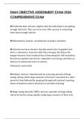 D664 OBJECTIVE ASSESSMENT EXAM 2026 COMPREHENSIVE EXAM