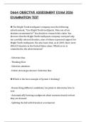 D664 OBJECTIVE ASSESSMENT EXAM 2026 EXAMINATION TEST