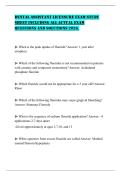 DENTAL ASSISTANT LICENSURE EXAM STUDY SHEET INCLUDING ALL ACTUAL EXAM QUESTIONS AND SOLUTIONS 2026&period;