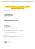 ARF FINAL TEST PREPARATION QUESTIONS WITH CORRECT ANSWERS