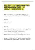 DISA HBSS 201 BUNDLED EXAMS EXAM PREP EXAM STUDY SHEET 2026 ALREADY PASSED GRADED A&plus;&period;