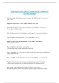 ARF PRACTICE QUESTIONS WITH CORRECT ANSWERS